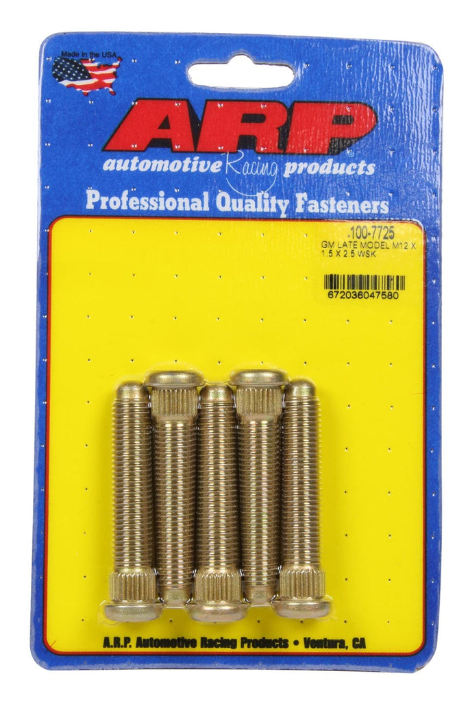 Auto Racing Products Wheel Stud Kit 5pk GM L/M 12mm x 1.5 x 2.5