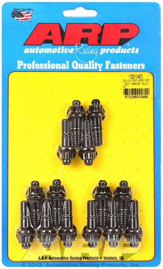 Auto Racing Products Header Stud Kit - 12pt. Buick V8