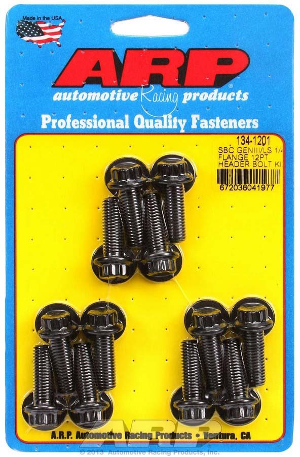 Auto Racing Products Header Bolt Kit - 12pt. GM LS