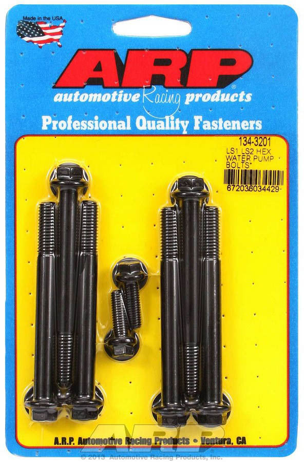 Auto Racing Products W/P & Thermostat Housing Bolt Kit - 6pt. LS1/LS2