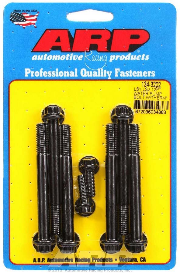 Auto Racing Products W/P & Thermostat Housing Bolt Kit - 12pt. LS1/LS2