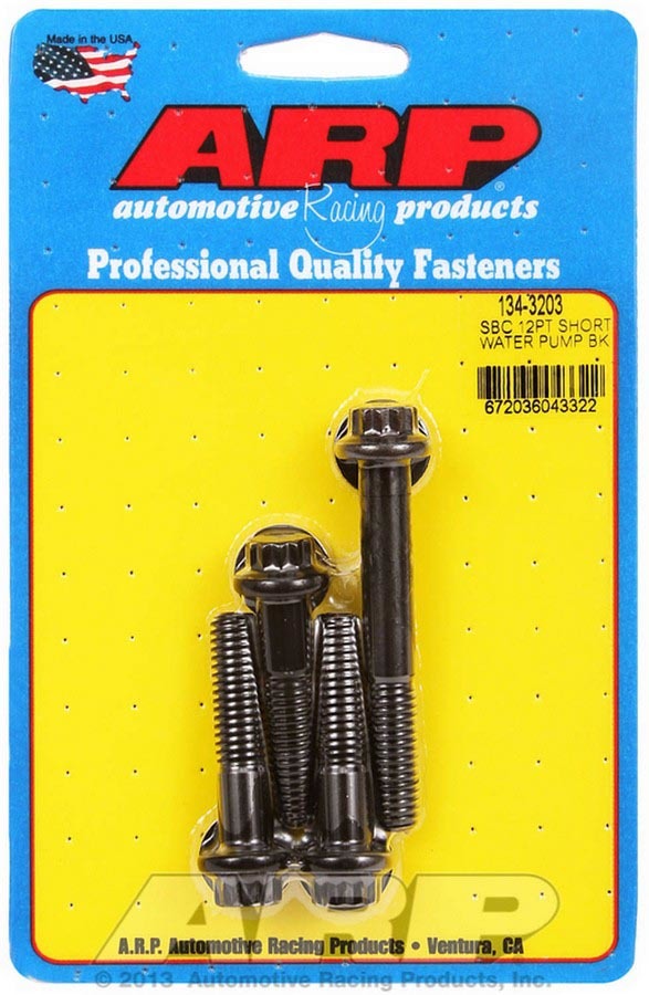 Auto Racing Products SBC 12pt Short W/P Bolt Kit