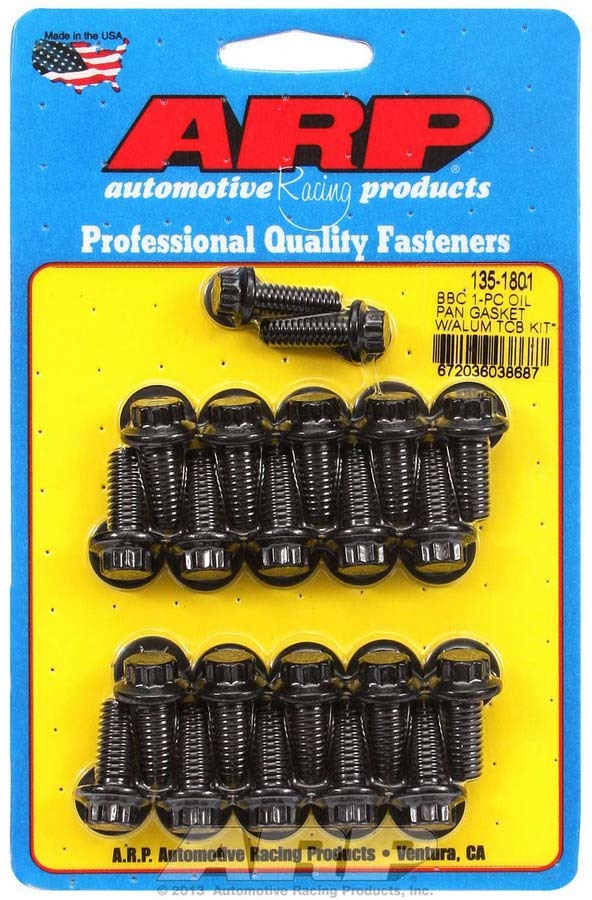 Auto Racing Products BBC Oil Pan Bolt Kit - 12pt.