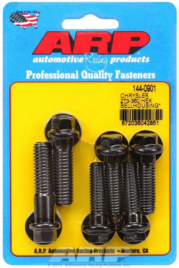 Auto Racing Products Bellhousing Bolt Kit 6pt SBM 273-360