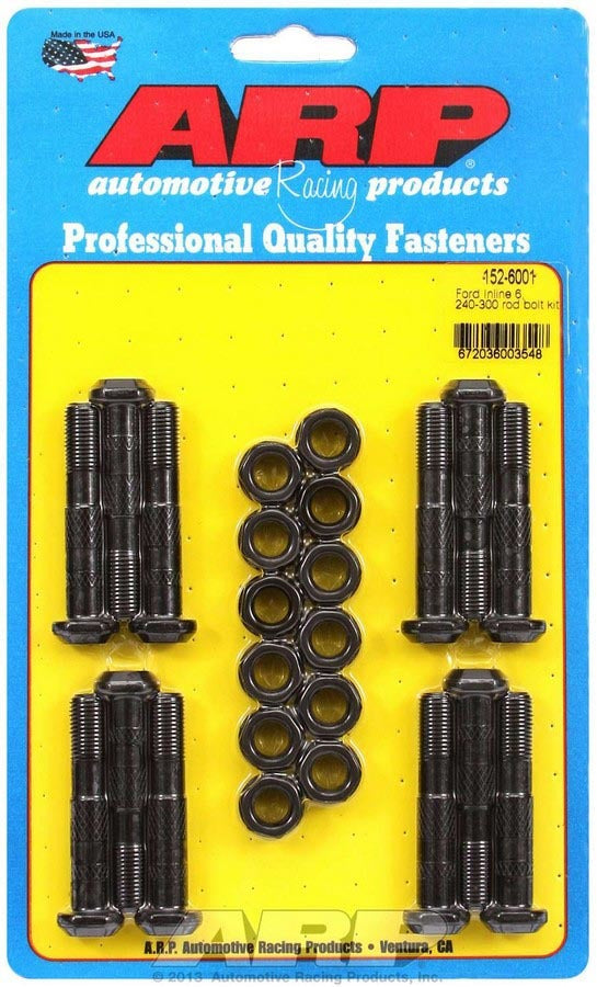 Auto Racing Products Ford Rod Bolt Kit - Fits 240-300 Inline 6