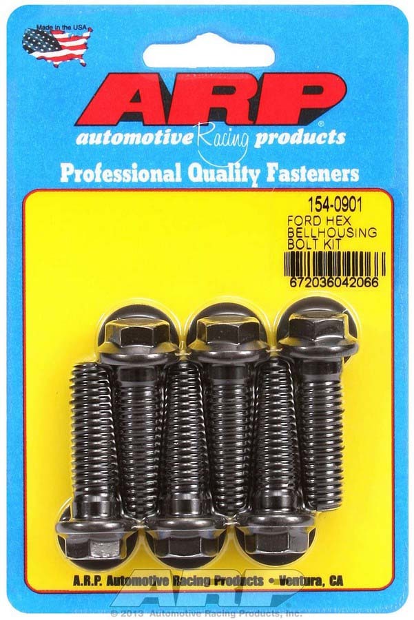 Auto Racing Products Bellhousing Bolt Kit - 6pt. Ford