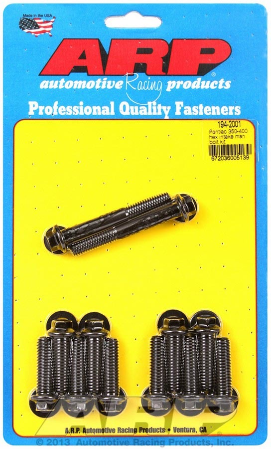 Auto Racing Products Pontiac Intake Bolt Kit