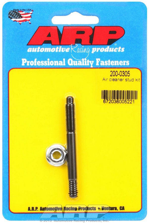 Auto Racing Products Air Cleaner Stud Kit 1/4 x 2.700