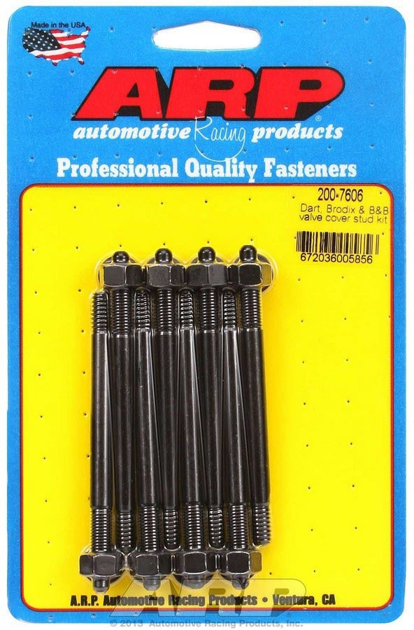 Auto Racing Products Valve Cover Stud Kit 1/4 6pt. (8)