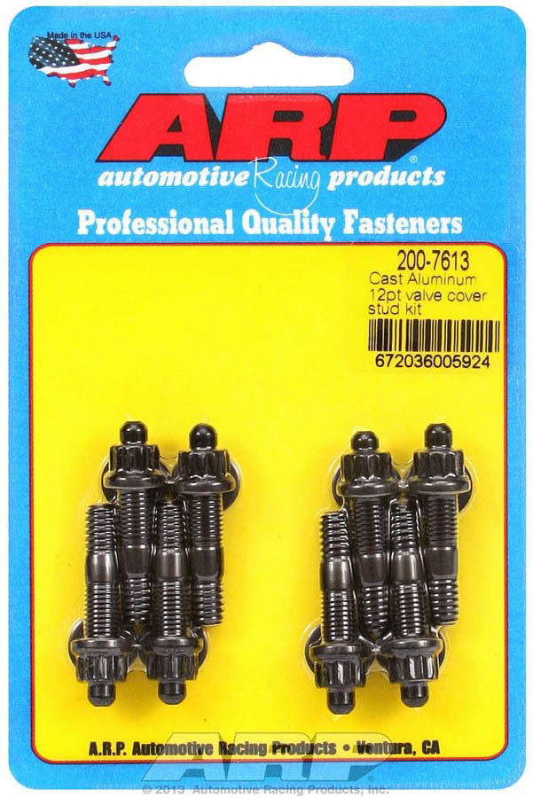 Auto Racing Products Valve Cover Stud Kit 1/4 12pt. (8)