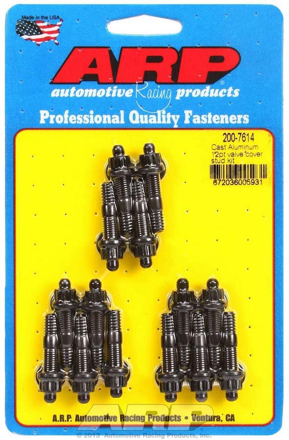 Auto Racing Products Valve Cover Stud Kit 1/4 12pt. (14)