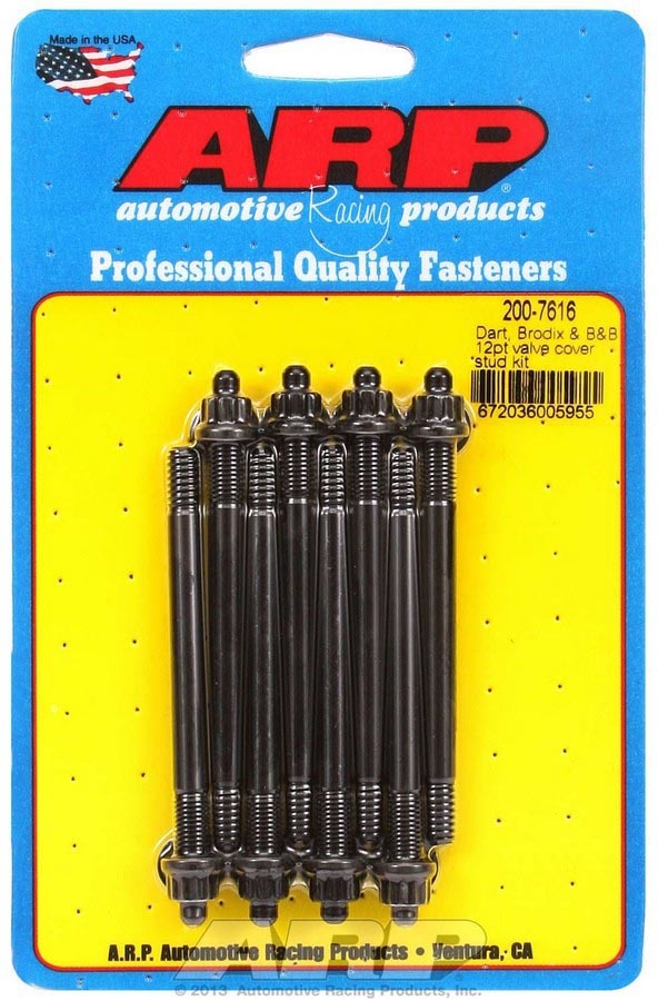 Auto Racing Products Valve Cover Stud Kit 1/4 12pt. (8)