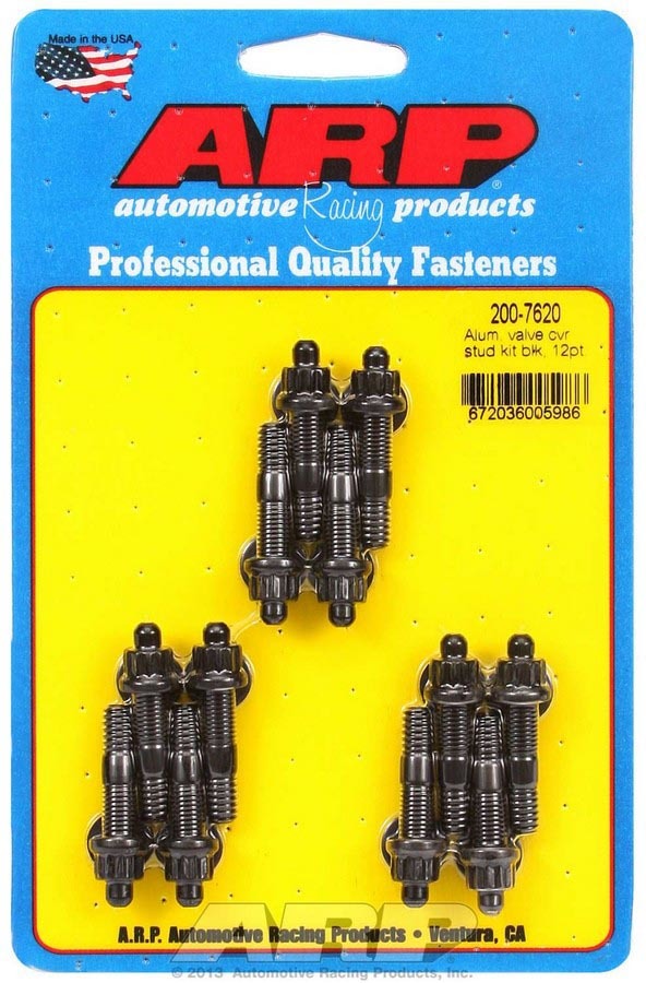 Auto Racing Products Valve Cover Stud Kit 1/4 12pt. (12)