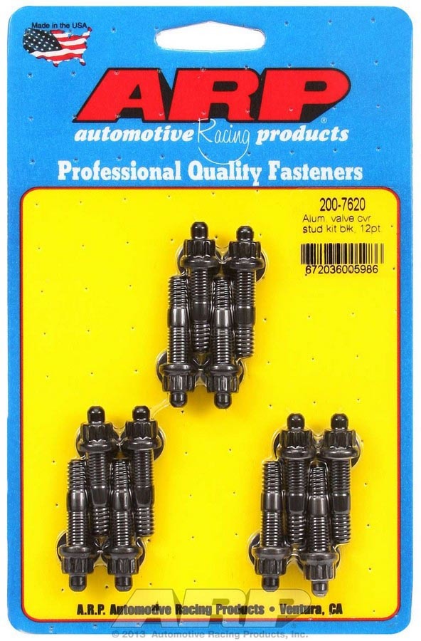 Kit de pernos de tapa de válvula de productos de carreras de autos, 1/4 12 puntos (12)