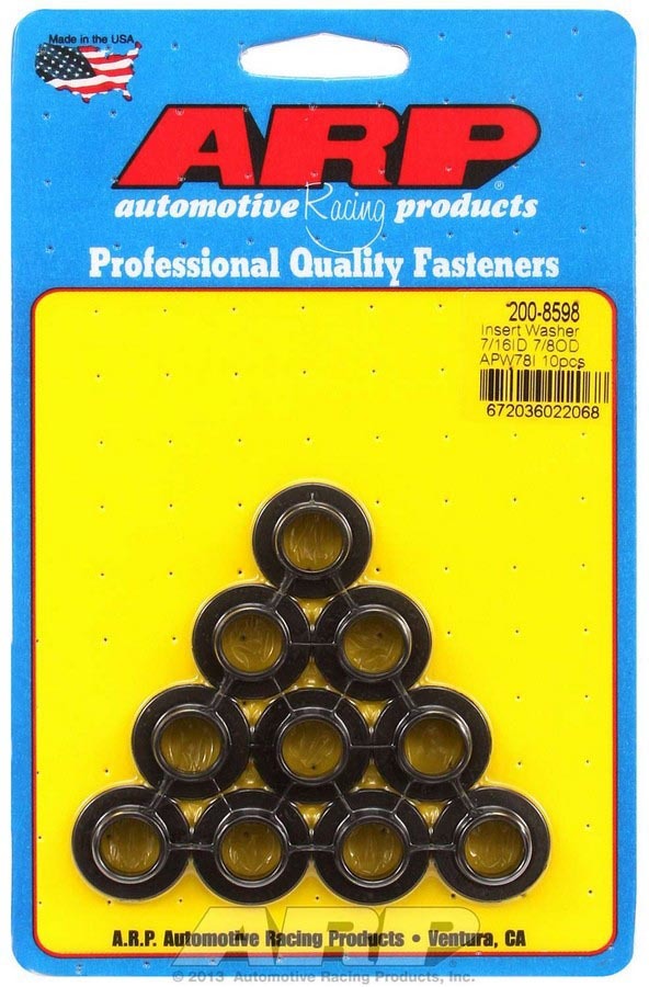 Auto Racing Products Insert Washers - 7/16 ID x .875 OD (10)