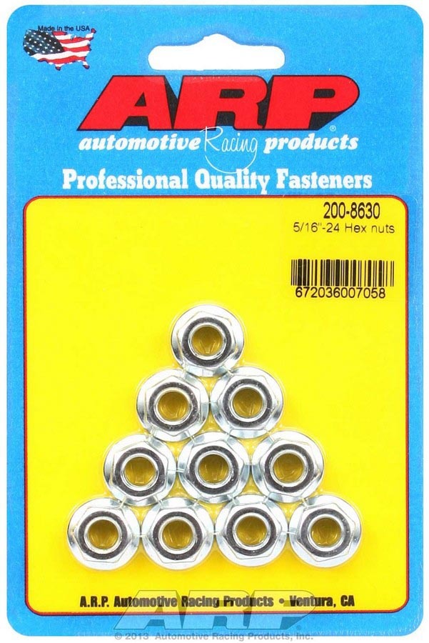 Auto Racing Products Hex Nuts - 5/16-24 (10)