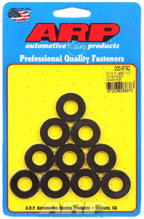 Auto Racing Products 12mm Washers 10pk .995 OD Non-Chamfer