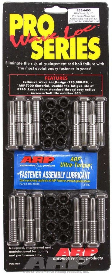 Auto Racing Products BBC Rod Bolt Kit - 7/16 Pro-Series