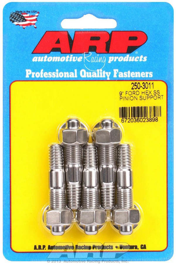 Auto Racing Products Ford 9in S/S Pinion Support Stud Kit 6pt.