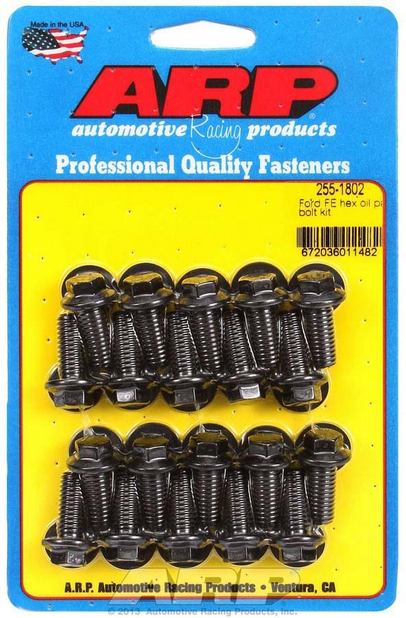 Auto Racing Products Oil Pan Bolt Kit - 6pt. Ford FE