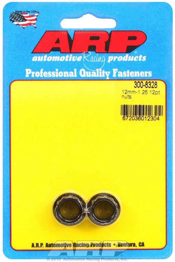 Auto Racing Products M12 x 1.25 12pt Nut Kit 2pk