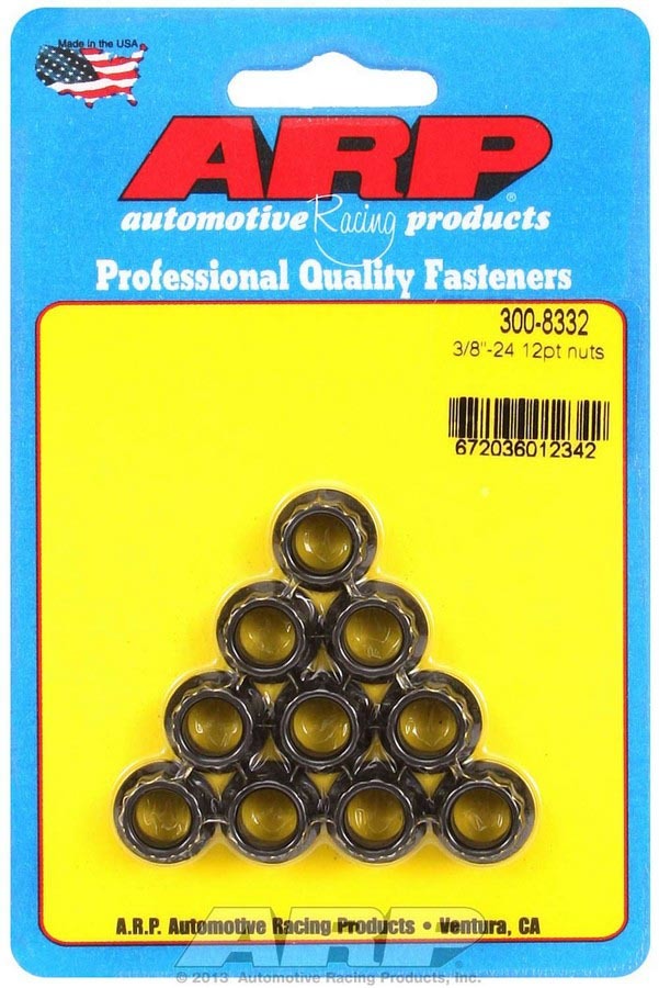 Auto Racing Products 3/8-24 12pt. Nuts (10)