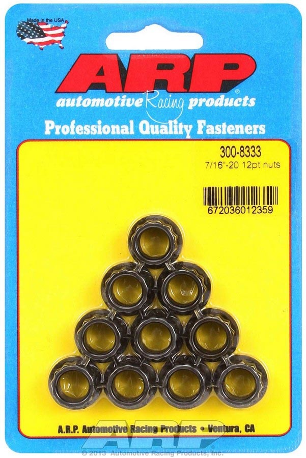 Auto Racing Products 7/16-20 12pt. Chromoly Nuts — Performance Fasteners
