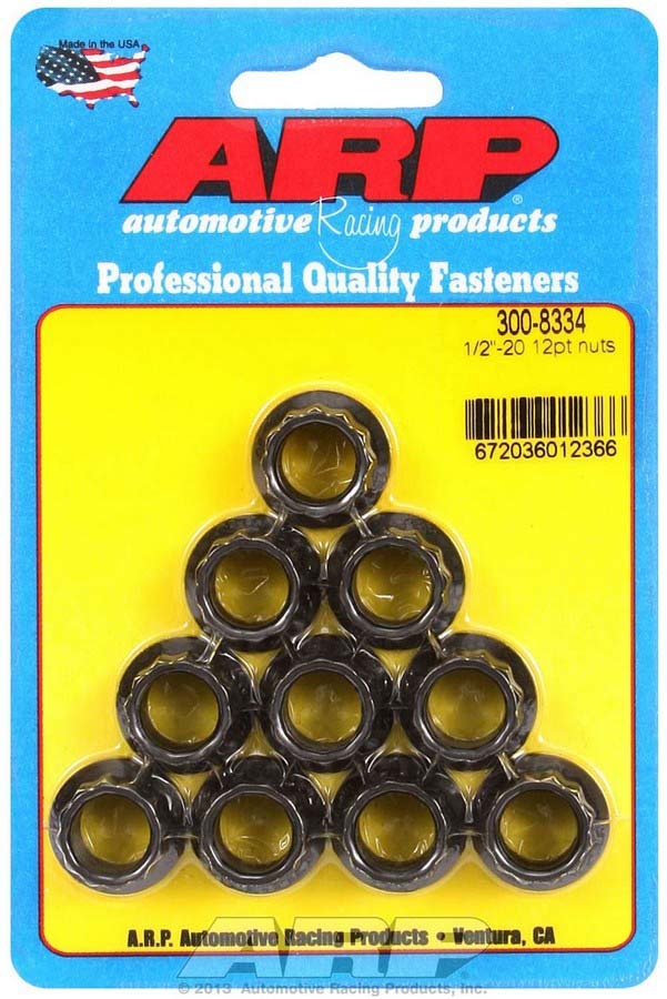 Auto Racing Products 1/2-20 12pt. Nuts (10)