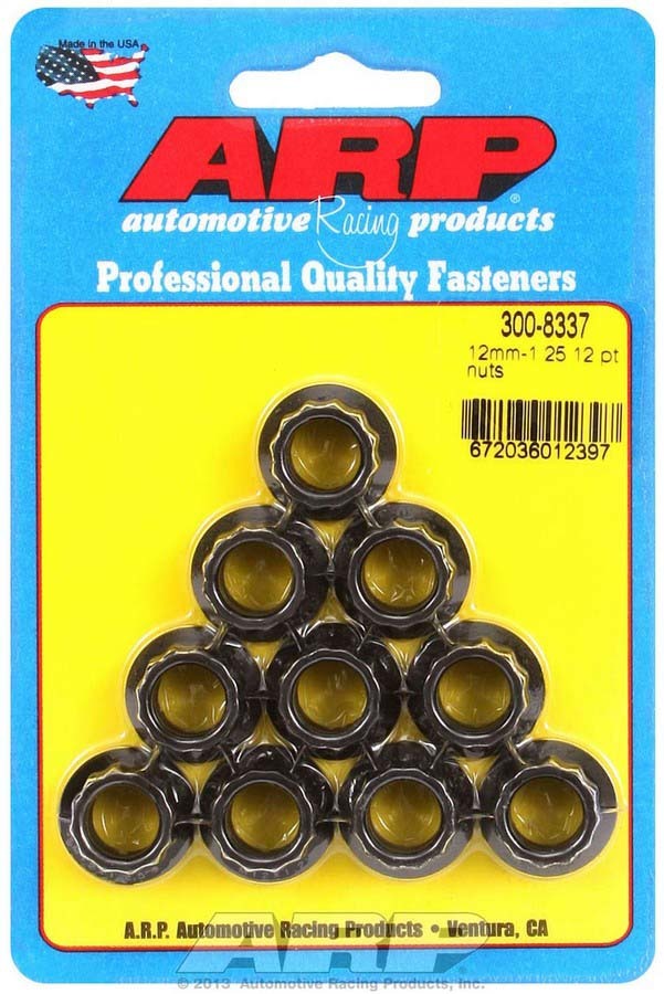 Auto Racing Products 12mm x 1.25 12pt. Nuts (10)