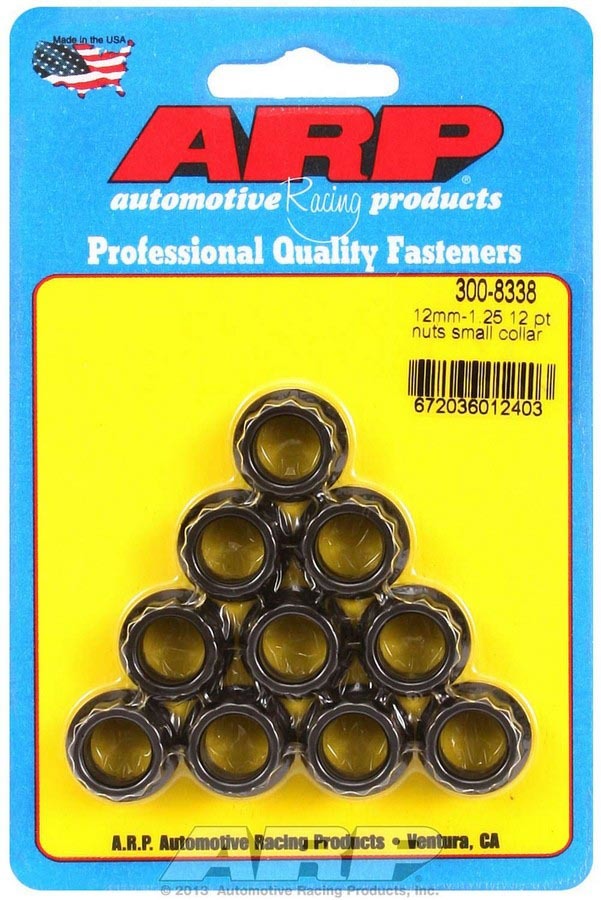 Auto Racing Products 12mm x 1.25 12pt Nut Kit 10pk