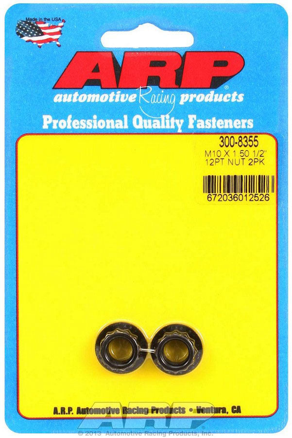 Auto Racing Products Nut- 12pt 10mm X 1.50 2pk