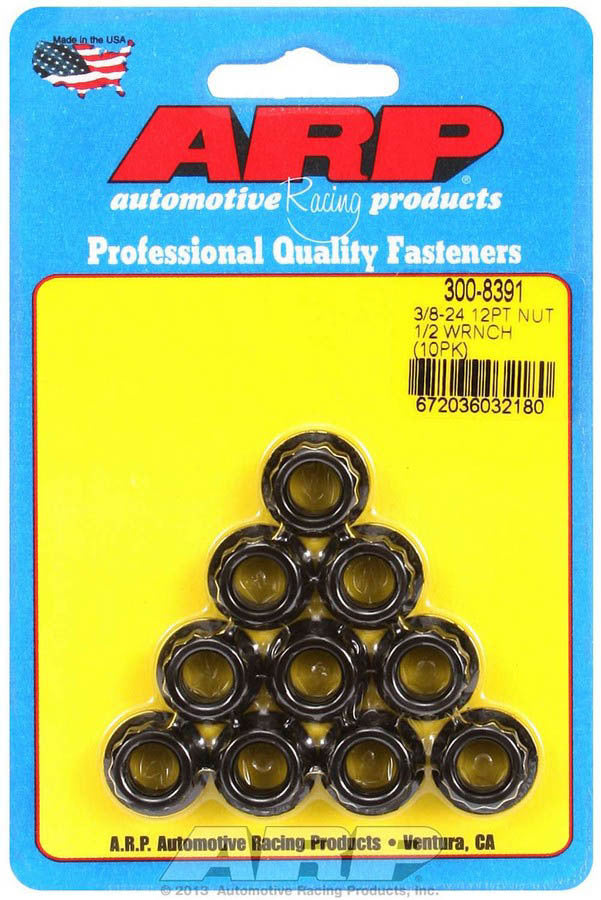 Auto Racing Products 3/8-24 12pt. Nuts (10)