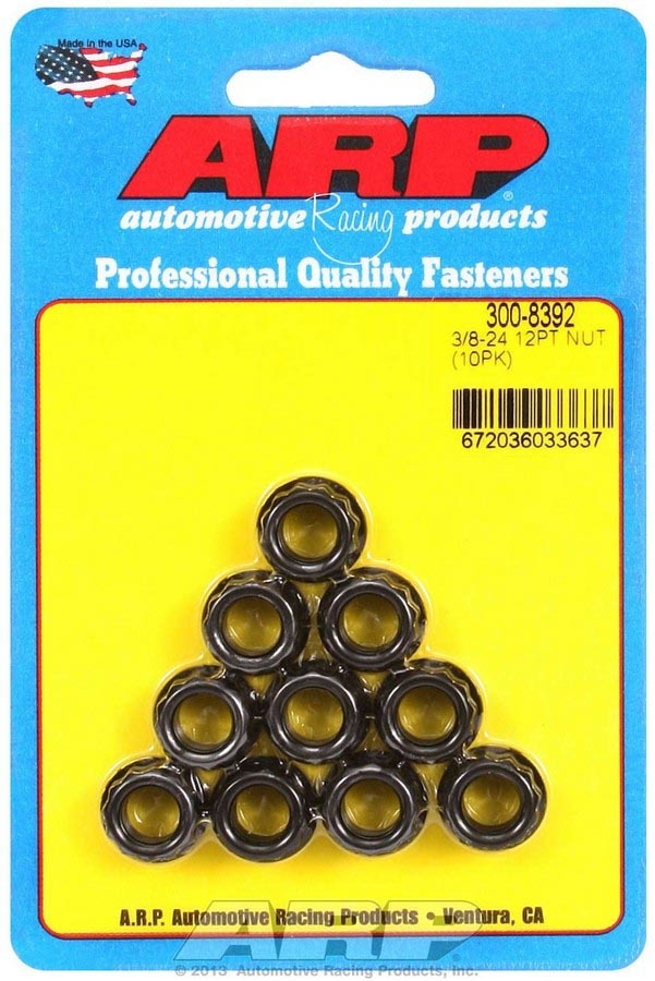 Auto Racing Products 3/8-24 12pt. Nuts (10)