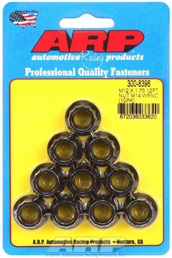 Auto Racing Products 12mm x 1.75 12pt. Nuts (10)