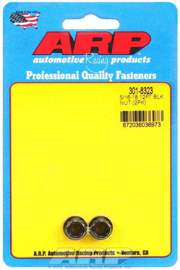 Auto Racing Products 5/16-18 12pt Nut Kit 2pk