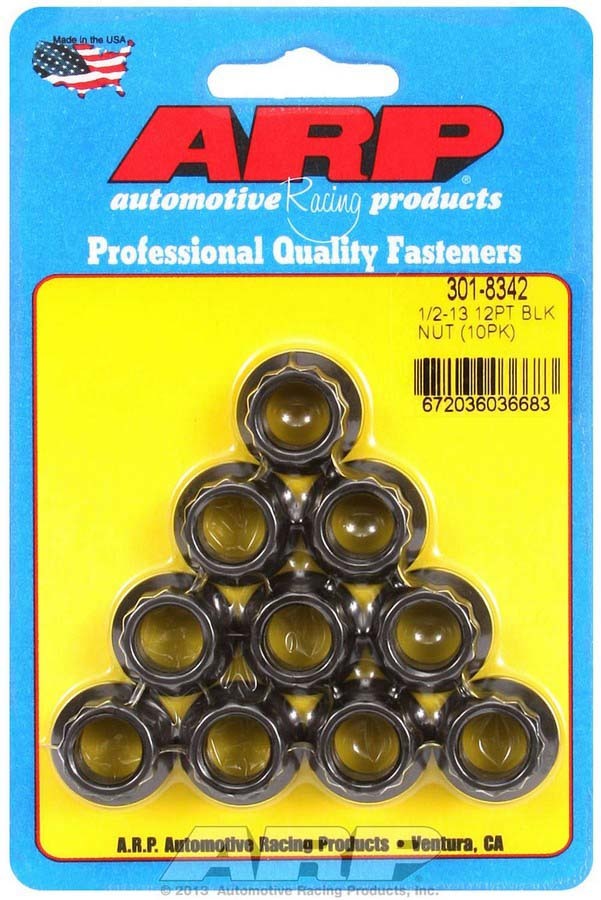 Auto Racing Products 1/2-13 12pt Nut Kit 10pk