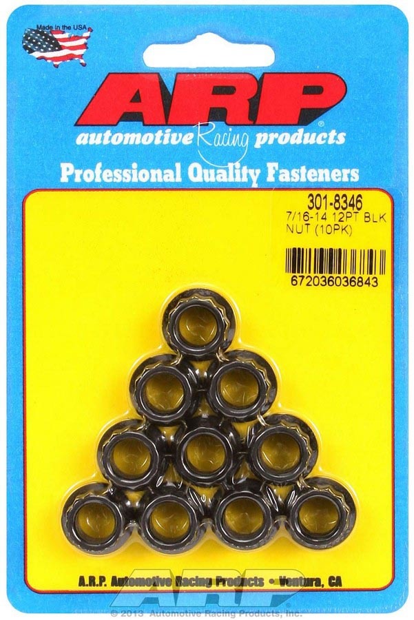 Auto Racing Products 7/16-14 12pt. Nuts (10)