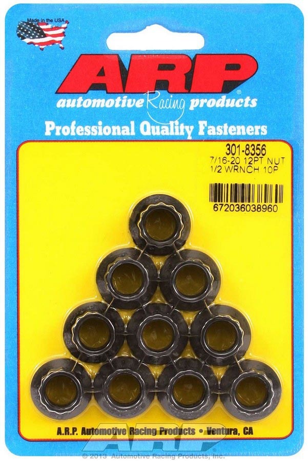 Auto Racing Products 7/16-20 12pt Nuts (10pk)