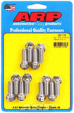 Auto Racing Products S/S Header Bolt Kit - 3/8 x .875 UHL (12)