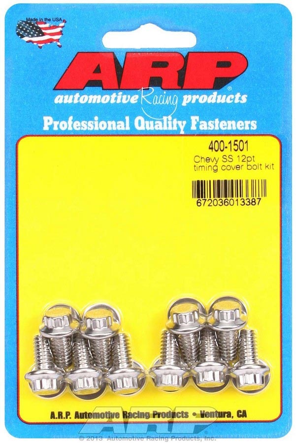 Auto Racing Products S/S Timing Cover Bolt Kit