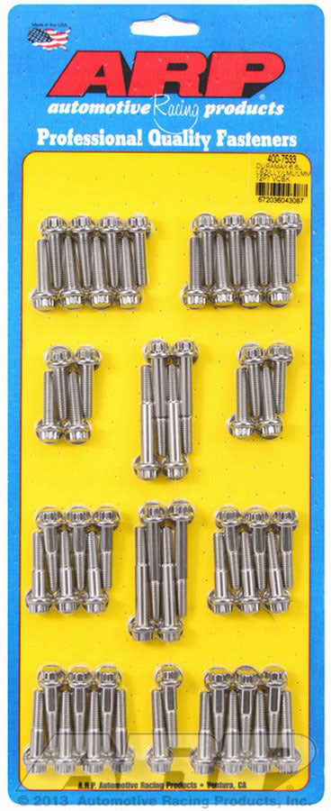 Auto Racing Products Valve Cover Bolt Kit 12pt GM Duramax 6.6L