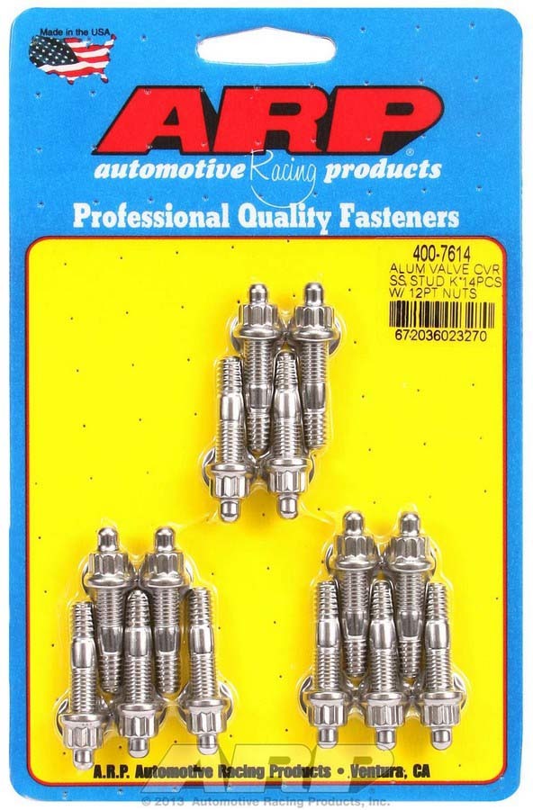 Auto Racing Products S/S Valve Cover Stud Kit 12pt. (14)