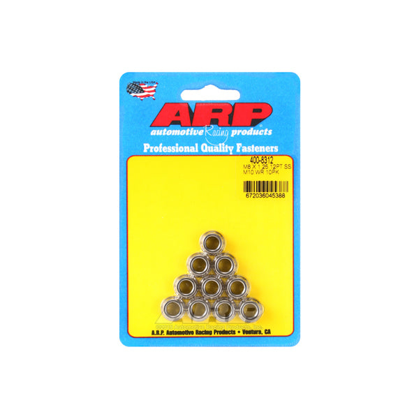 Auto Racing Products 12pt SS Nut 8mm x 1.25 10pk