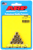 Auto Racing Products 6mm x 1.00 12pt Nuts 10pk Stainless Steel