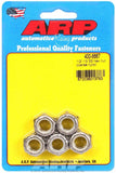 Auto Racing Products S/S Hex Nyloc Nuts 1/2-13 (5)