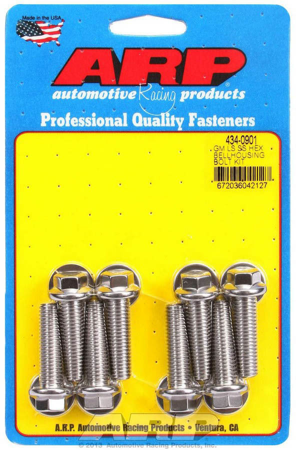 Auto Racing Products Bellhousing Bolt Kit - 6pt. GM LS