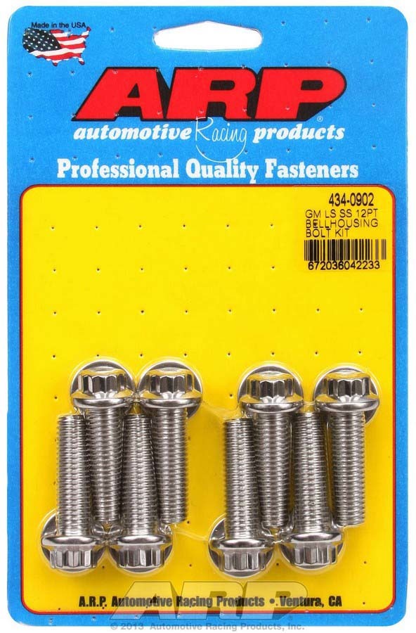 Auto Racing Products Bellhousing Bolt Kit - 12pt. GM LS