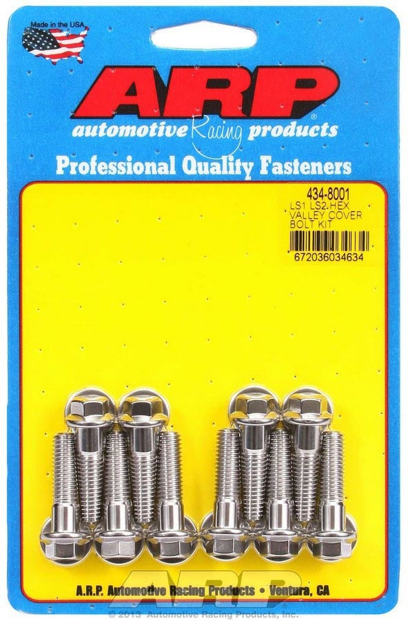 Auto Racing Products S/S Valley Cover Bolt Kit - 6pt. LS1/LS2