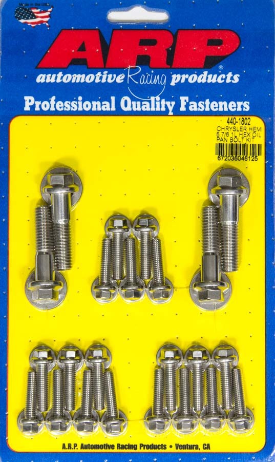 Auto Racing Products Oil Pan 6pt Bolt Kit Mopar 5.7L/6.1L Hemi