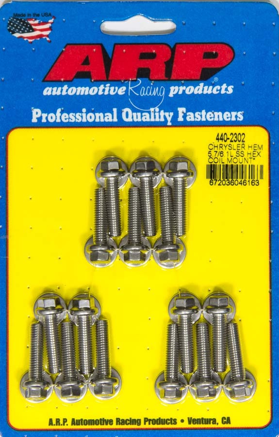 Auto Racing Products Coil Bracket Bolt Kit 6pt Mopar 5.7/6.1L Hemi